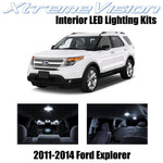 XtremeVision Interior LED for Ford Explorer 2011-2014 (6 Pieces) Pure White Inte