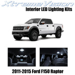 XtremeVision Interior LED for Ford F150 Raptor (8 Pieces) Pure White Interior LE