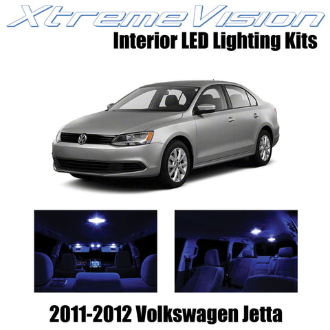 XtremeVision Interior LED for Volkswagen Jetta Golf 2011-2012 (12 Pieces) Blue I
