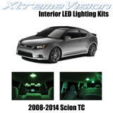 XtremeVision Interior LED for Scion TC 2008-2014 (10 Pieces) Green Interior LED