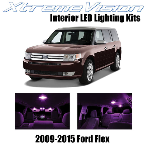 XtremeVision Interior LED for Ford Flex 2009-2015 (8 Pieces) Pink Interior LED K