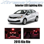 XtremeVision Interior LED for Kia Rio 2015+ (8 Pieces) Red Interior LED Kit  + I