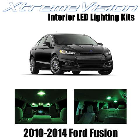 XtremeVision Interior LED for Ford Fusion 2010-2014 (5 Pieces) Green Interior LE