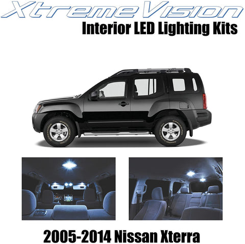 XtremeVision Interior LED for Nissan Xterra 2005-2014 (8 Pieces) Premium Interior LED Kit Package + Installation Tool