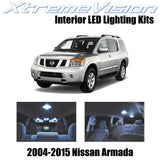 XtremeVision Interior LED for Nissan Armada 2004 -2015 (16 Pieces) Cool White In