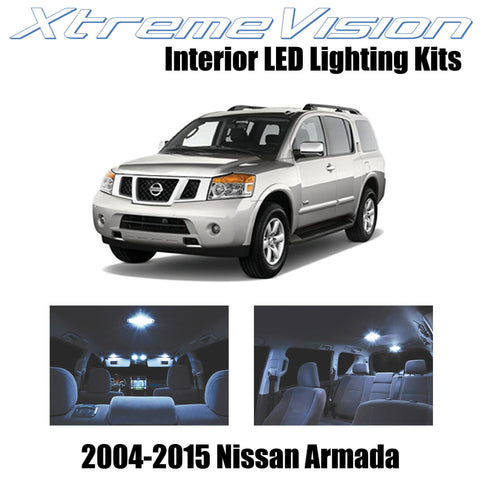 XtremeVision Interior LED for Nissan Armada 2004 -2015 (16 Pieces) Cool White In