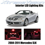 XtremeVision Interior LED for Mercedes SLK 2004-2011 (10 Pieces) Red Interior LE