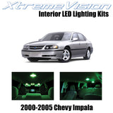 XtremeVision Interior LED for Chevy Impala 2000-2005 (16 Pieces) Green Interior