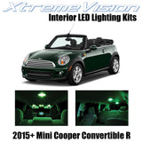 XtremeVision Interior LED for Mini Cooper Convertible R 2015+ (10 Pieces) Green