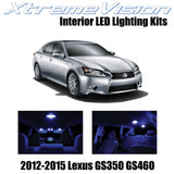 XtremeVision Interior LED for Lexus GS350 GS460 350 460 2012-2015 (7 Pieces) Blu