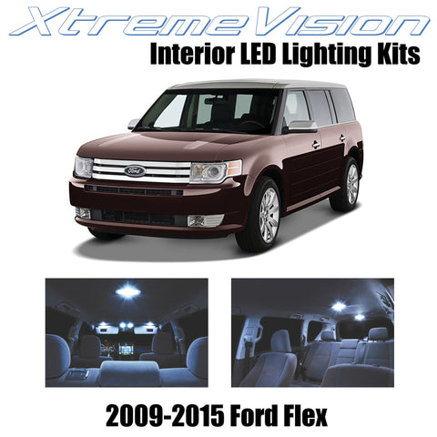 XtremeVision Interior LED for Ford Flex 2009-2015 (8 Pieces) Cool White Interior