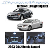 XtremeVision Interior LED for Honda Accord 2003-2012 (12 Pieces) Cool White Inte