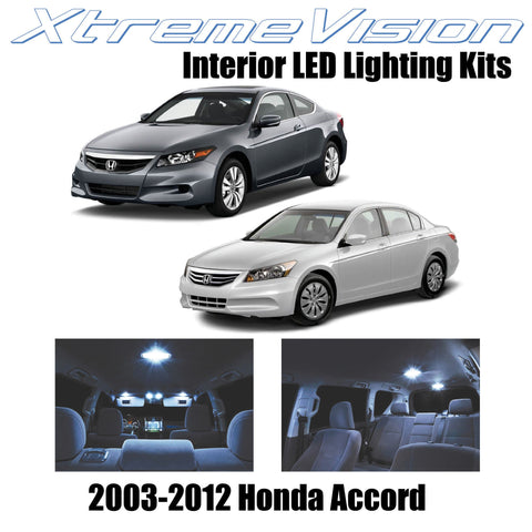 XtremeVision Interior LED for Honda Accord 2003-2012 (12 Pieces) Cool White Inte