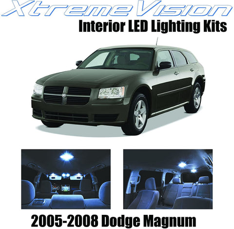Xtremevision Interior LED for Dodge Magnum 2005-2008 (7 Pieces) Cool White Interior LED Kit + Installation Tool