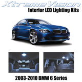 XtremeVision Interior LED for BMW 6 Series E63 E64 2003-2010 (11 Pieces) Cool Wh