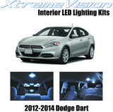 XtremeVision Interior LED for Dodge Dart 2012-2014 (6 Pieces) Cool White Interior LED Kit + Installation Tool