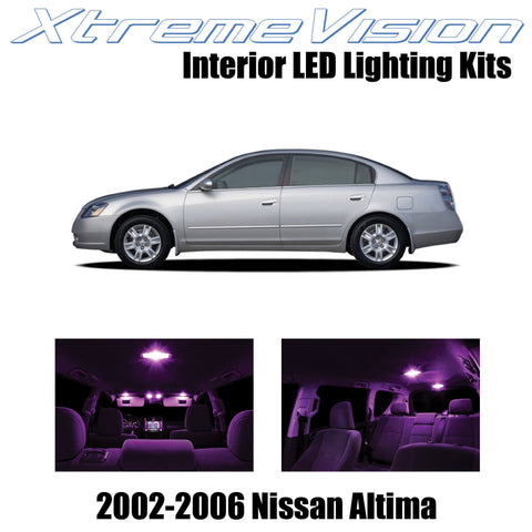 XtremeVision Interior LED for Nissan Altima Sedan 2002-2006 (10 Pieces) Pink Int