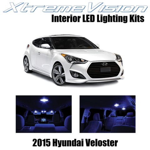 XtremeVision Interior LED for Hyundai Veloster w/Panoramic Roof 2015+ (9 Pieces)