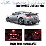 XtremeVision Interior LED for Nissan 370Z 2009-2014 (8 Pieces) Red Interior LED
