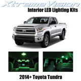 XtremeVision Interior LED for Toyota Tundra 2014+ (14 Pieces) Green Interior LED