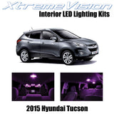 XtremeVision Interior LED for Hyundai Tucson 2015+ (8 Pieces) Pink Interior LED