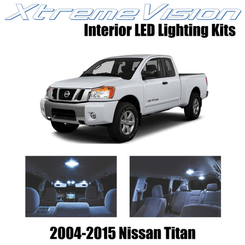 XtremeVision Interior LED for Nissan Titan 2004-2015 (16 Pieces) Cool White Inte
