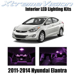 XtremeVision Interior LED for Hyundai Elantra 2011-2014 (4 Pieces) Pink Interior