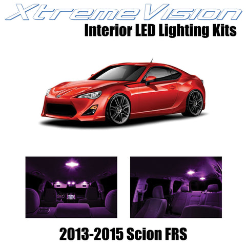 XtremeVision Interior LED for Scion FR-S FRS 2013-2015 (10 Pieces) Pink Interior