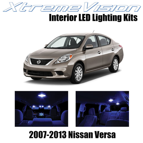 XtremeVision Interior LED for Nissan Versa 2007-2013 (6 Pieces) Blue Interior LE