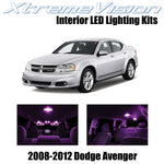 XtremeVision Interior LED for Dodge Avenger 2008-2012 (10 Pieces) Pink Interior