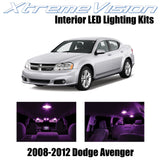 XtremeVision Interior LED for Dodge Avenger 2008-2012 (10 Pieces) Pink Interior