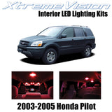 XtremeVision Interior LED for Honda Pilot 2003-2005 (10 Pieces) Red Interior LED
