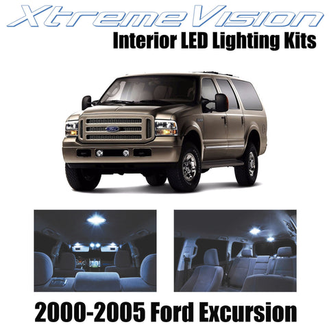XtremeVision Interior LED for Ford Excursion 2000-2005 (12 Pieces) Cool White In