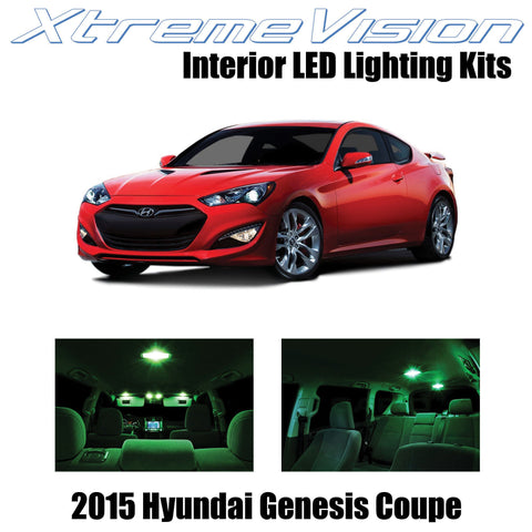 XtremeVision Interior LED for Hyundai Genesis 2015+ (8 Pieces) Green Interior LE