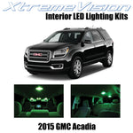 XtremeVision Interior LED for GMC Acadia 2015+ (12 Pieces) Green Interior LED Ki
