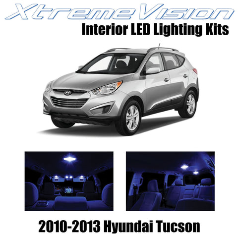XtremeVision Interior LED for Hyundai Tucson 2010-2013 (7 Pieces) Blue Interior