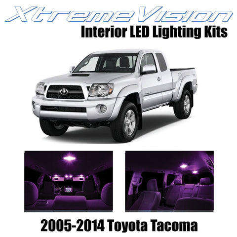 XtremeVision Interior LED for Toyota Tacoma 2005-2014 (6 Pieces) Pink Interior L