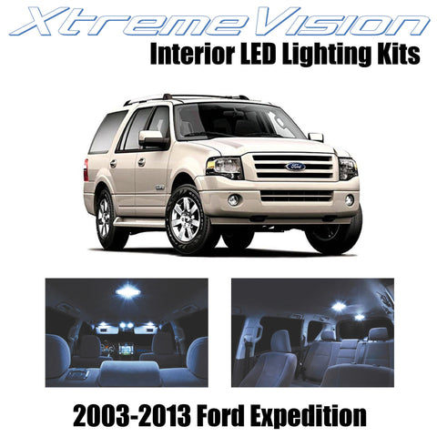 XtremeVision Interior LED for Ford Expedition 2003-2013 (14 Pieces) Cool White I