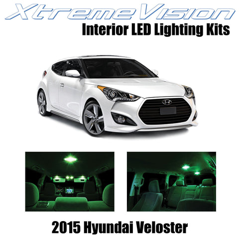 XtremeVision Interior LED for Hyundai Veloster w/Panoramic Roof 2015+ (9 Pieces)