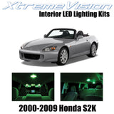 XtremeVision Interior LED for Honda S2000 S2K 2000-2009 (4 Pieces) Green Interio