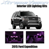 XtremeVision Interior LED for Ford Expedition 2015+ (11 Pieces) Pink Interior LE