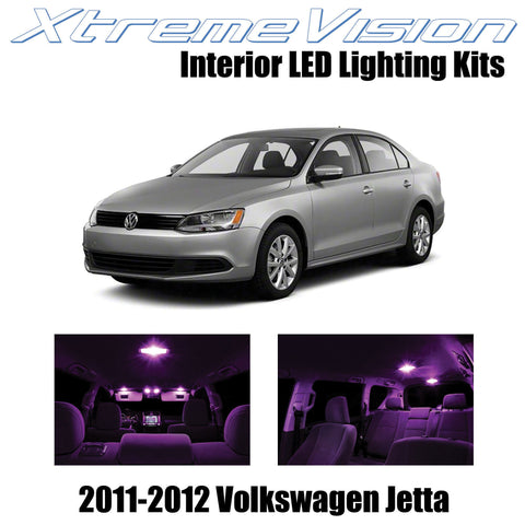 XtremeVision Interior LED for Volkswagen Jetta Golf 2011-2012 (12 Pieces) Pink I