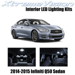 XtremeVision Interior LED for Infiniti Q50 Sedan 2014-2015 (10 Pieces) Pure Whit