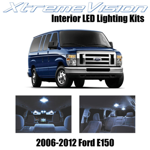 XtremeVision Interior LED for Ford E150 2006-2012 (6 Pieces) Cool White Interior