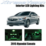 XtremeVision Interior LED for Hyundai Sonata 2015+ (5 Pieces) Green Interior LED