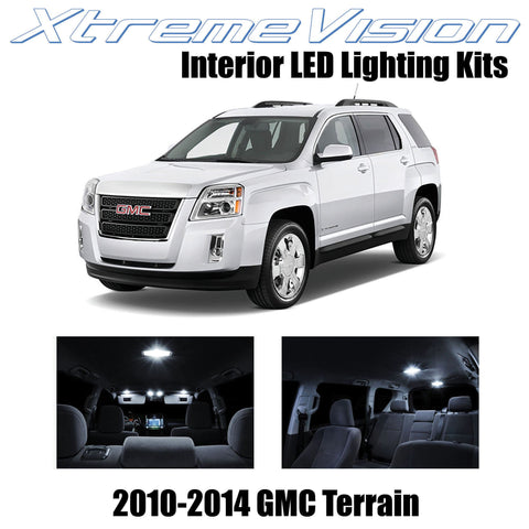 XtremeVision Interior LED for GMC Terrain 2010-2014 (5 Pieces) Pure White Interi