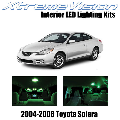 XtremeVision Interior LED for Toyota Solara 2004-2008 (3 Pieces) Green Interior