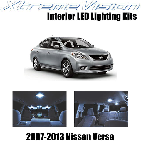 XtremeVision LED for Nissan Versa 2007-2013 (6 Pieces) Cool White Premium Interior LED Kit Package + Installation Tool