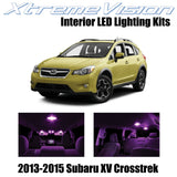 XtremeVision Interior LED for Subaru XV Crosstrek 2013-2015 (6 Pieces) Pink Inte