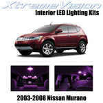 XtremeVision Interior LED for Nissan Murano 2003-2008 (9 Pieces) Pink Interior L